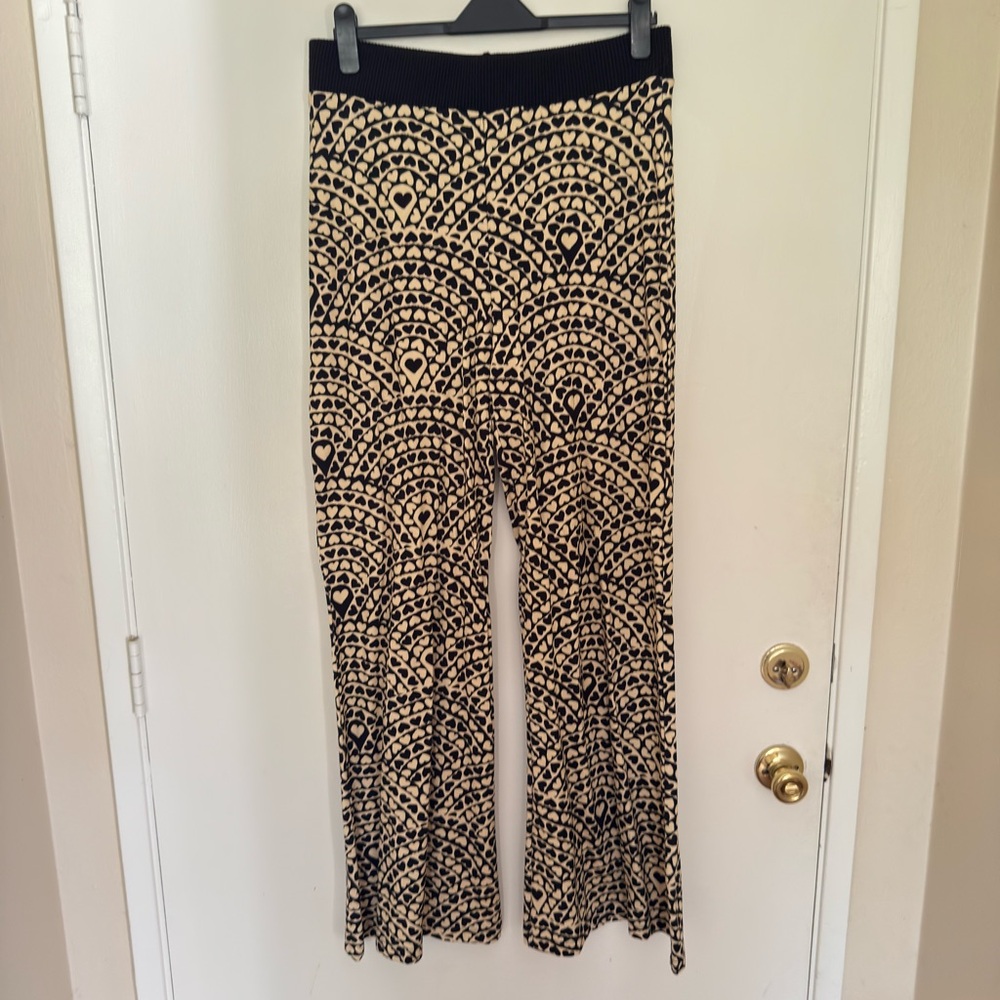 Farm Rio Heart Flared Pants NWT